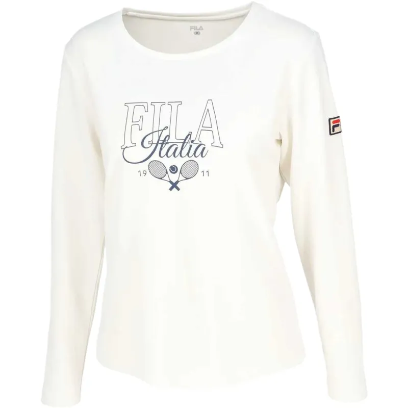 FILA Tennis Tops Women's White Crew Neck Moderate