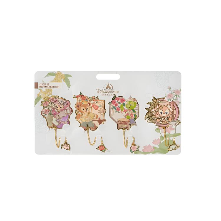 Disney Disney x DISNEYLAND Daffy and Friends Flower Dream Series Bookmark Set Style One Paradise Shanghai Disney IP Peripherals
