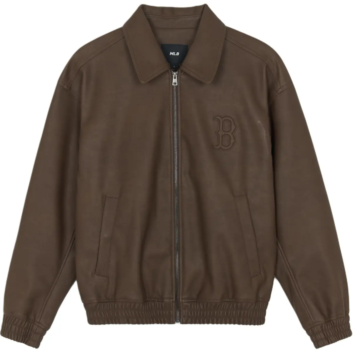 MLB Leather Jackets Unisex Brown Lapel Moderate