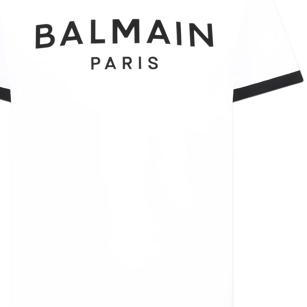 футболка BALMAIN BALMAINT SS25 Logo (белый) — фото 4
