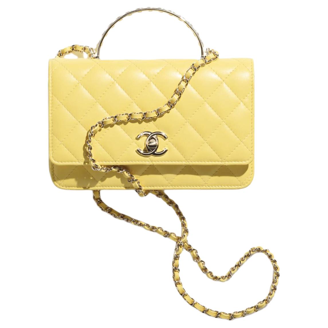 Женская сумка Chanel 24S (желтая)