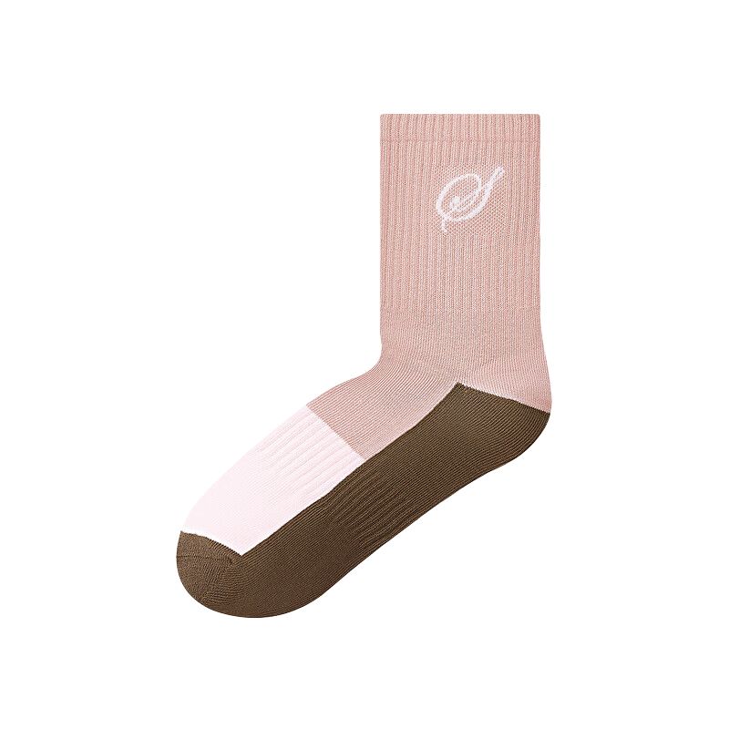 Skechers Sports League Collection Crew Socks Unisex 2 Pack Brick Earth Tone Rose/Light Violet