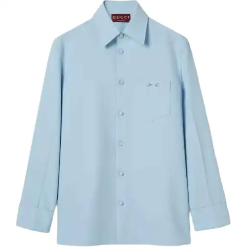 GUCCI Twill Shirt With Horsebit