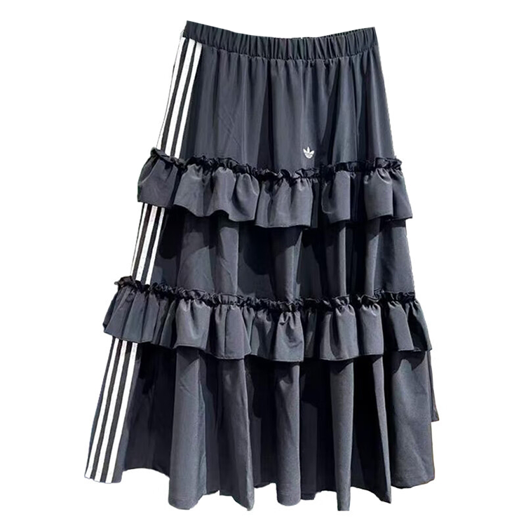 Женская юбка adidas originals (черно-белая)