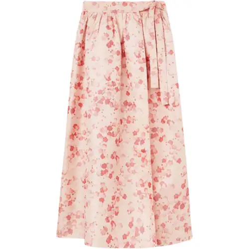 Loro Piana Leah Skirt Casual Long Skirt Women's Pink