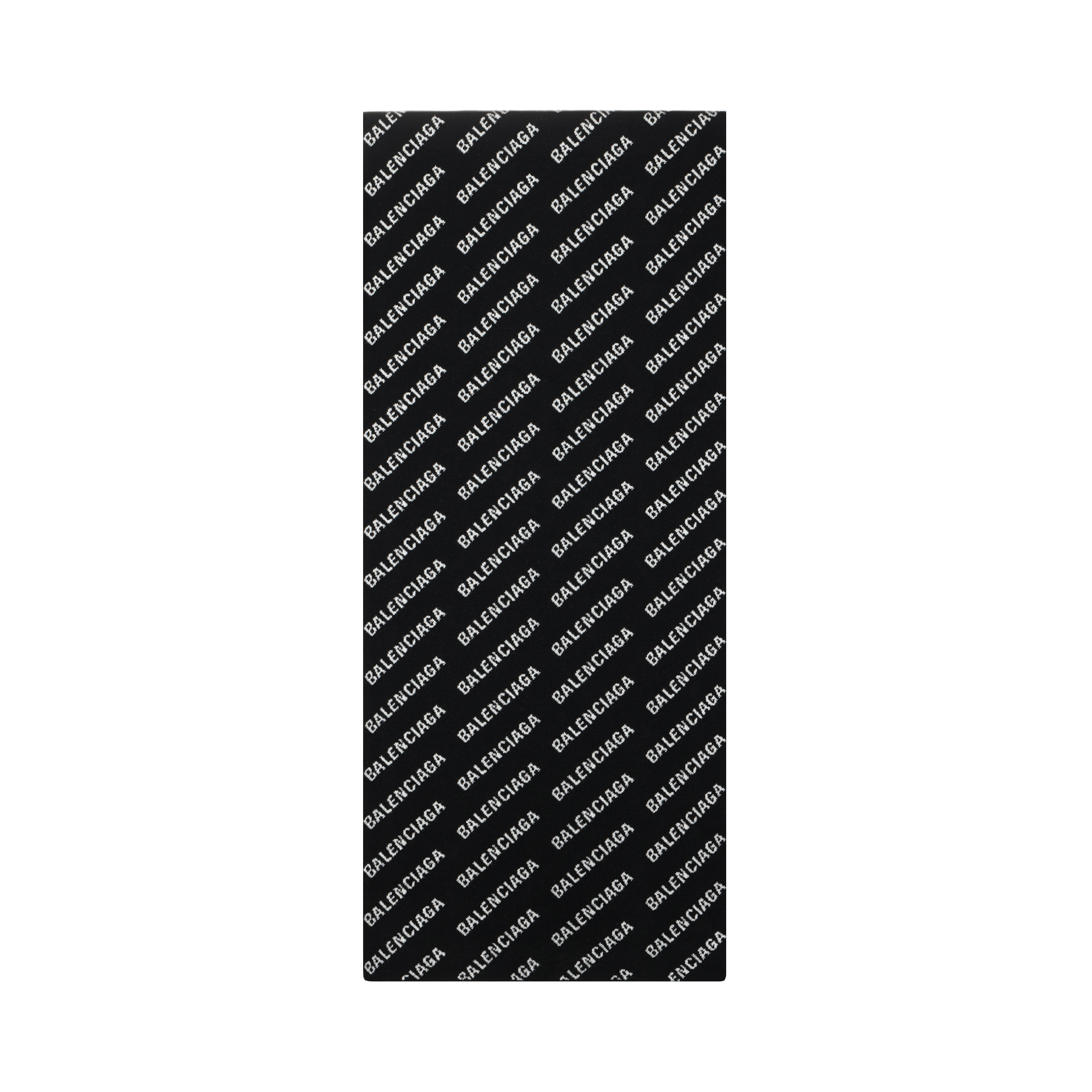 Шарф Balenciaga Logo Scarf (черно-белый)