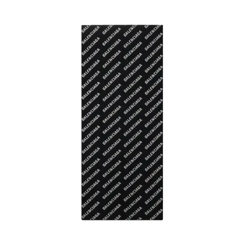 Balenciaga Wool Knit Scarves Unisex Black/White