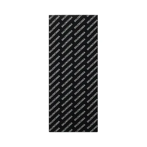 Balenciaga Wool Knit Scarves Unisex Black/White