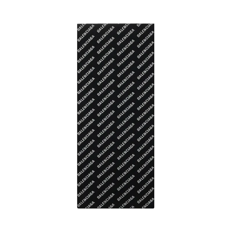 Balenciaga Wool Knit Scarves Unisex Black/White