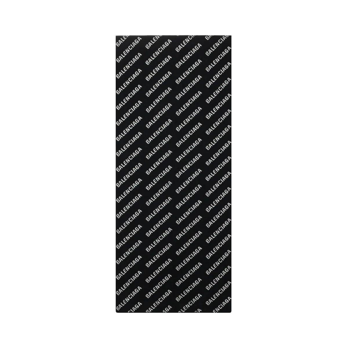 Balenciaga Wool Knit Scarves Unisex Black/White