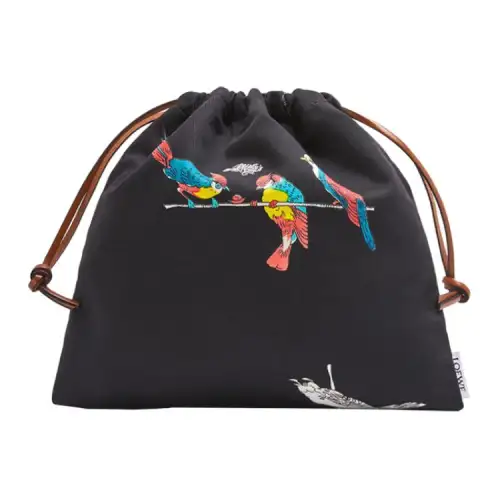 LOEWE Drawstring Clutch Women's Black