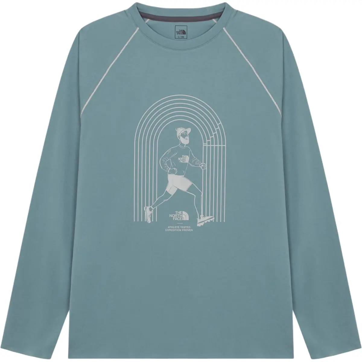 THE NORTH FACE THE NORTH FACE Apparel Collection T-Shirts Men's Gray Blue Crew Neck
