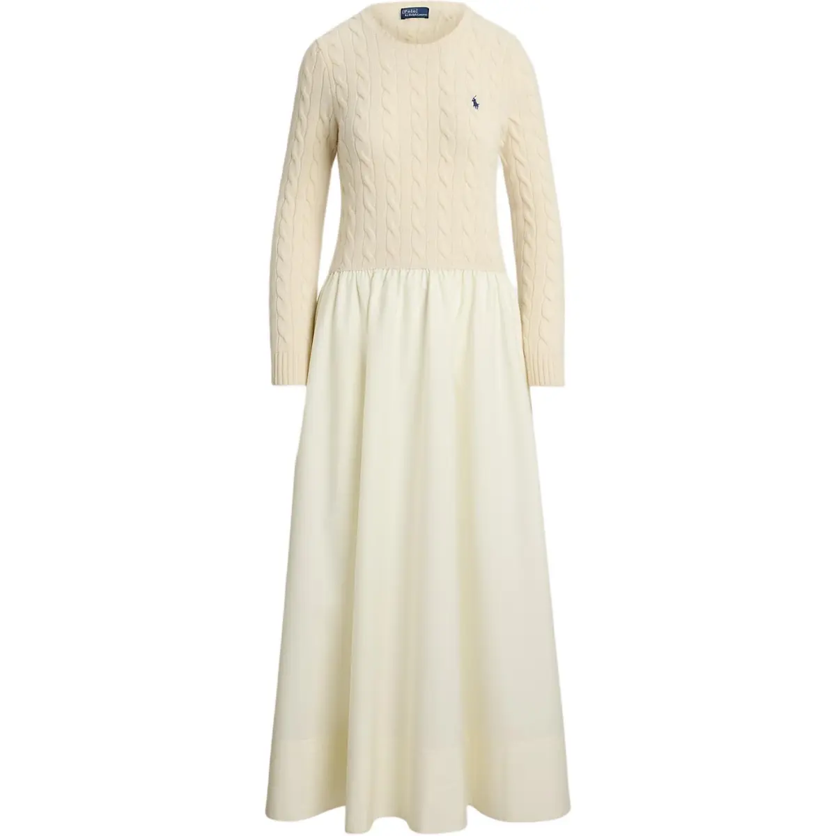 Polo Ralph Lauren cable-knit flared dress
