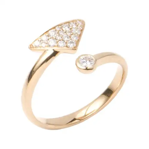 PRADA 18K Gold, Diamond Rings Women's Gold