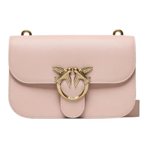 PINKO Leather Crossbody Bags Women's Pink Scent