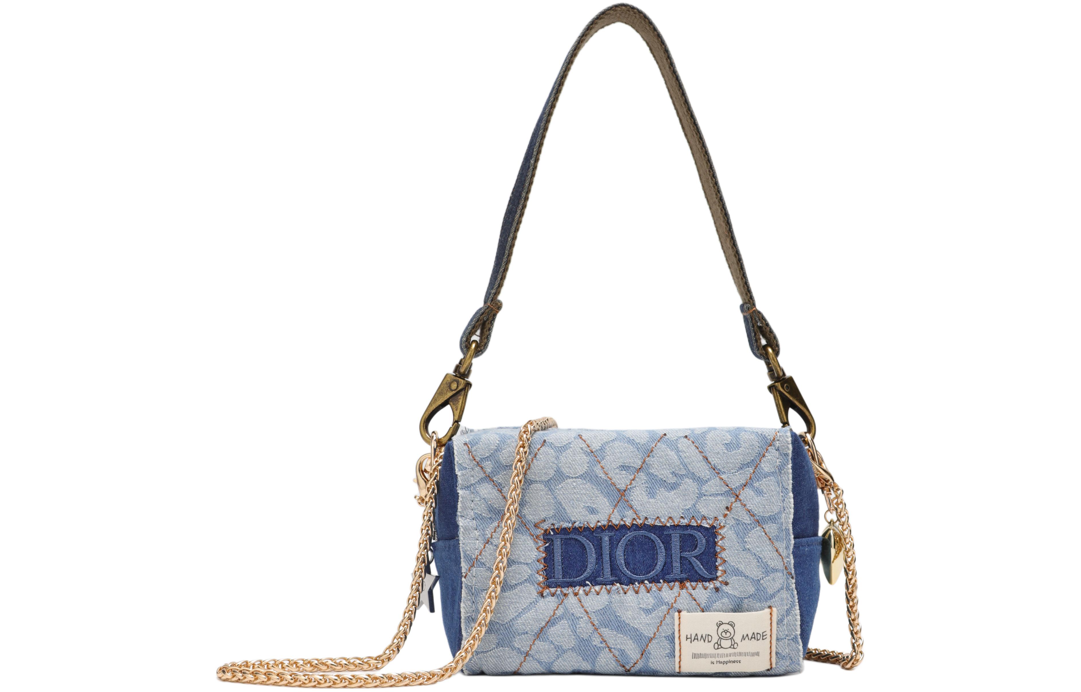 Сумка Dior Denim Makeup Bag (синяя)