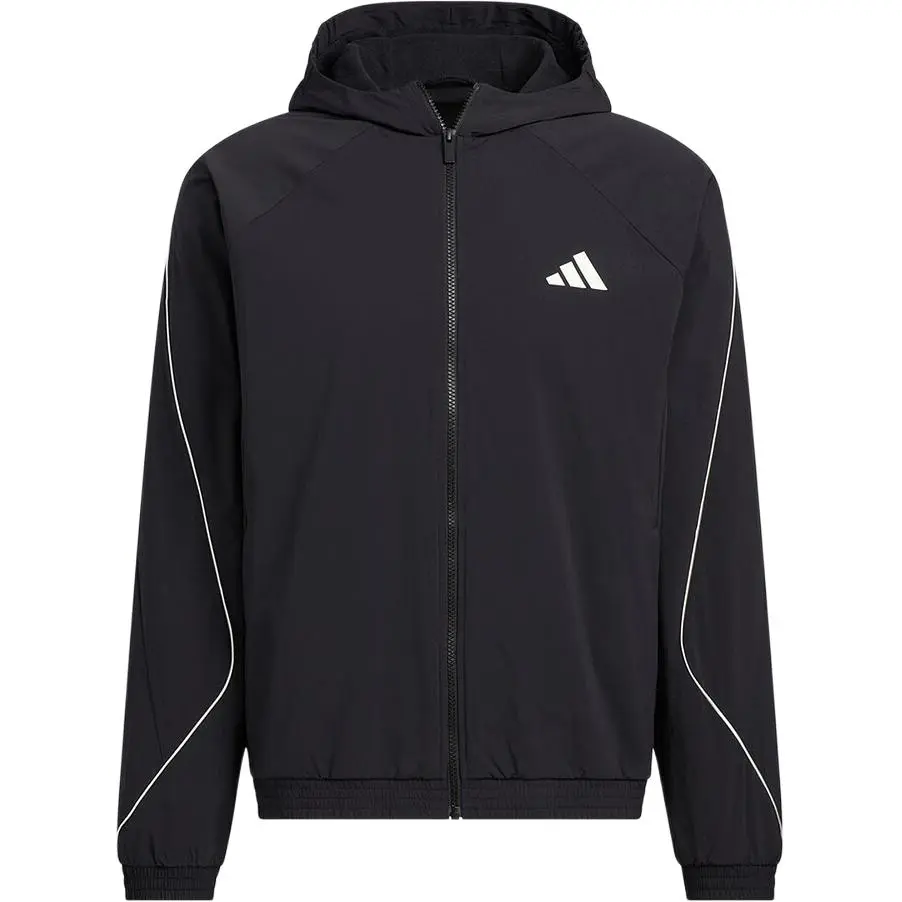 Adidas Jackets Men's Black Hooded Moderate Other