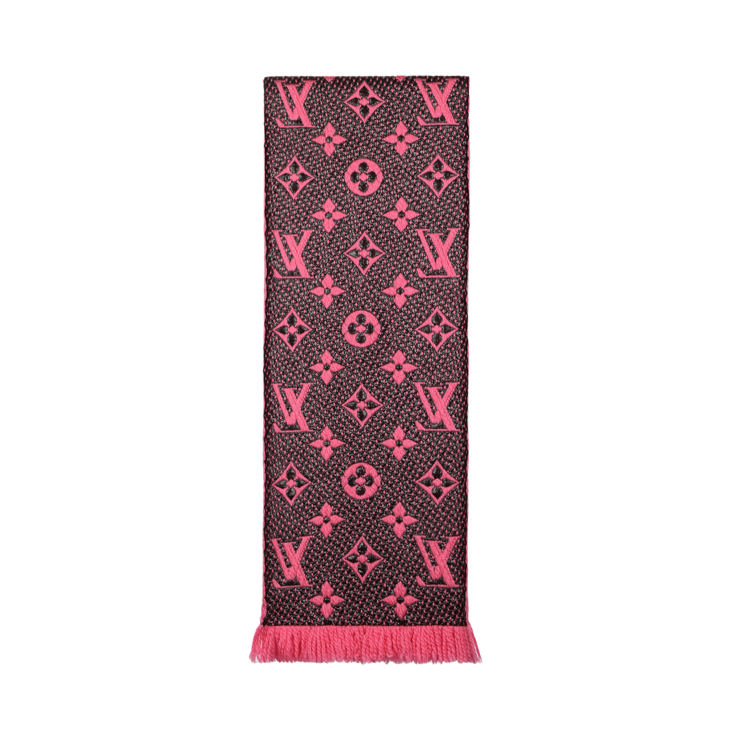 Шарф Louis Vuitton LOGOMANIA SHINE (красный) — фото 2
