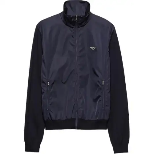 Prada superfine wool zipper cardigan