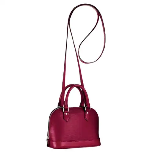 LOUIS VUITTON Alma EPI Leather Dome Bag, Shoulder Bag, Crossbody Bag, Handbag Women's Red