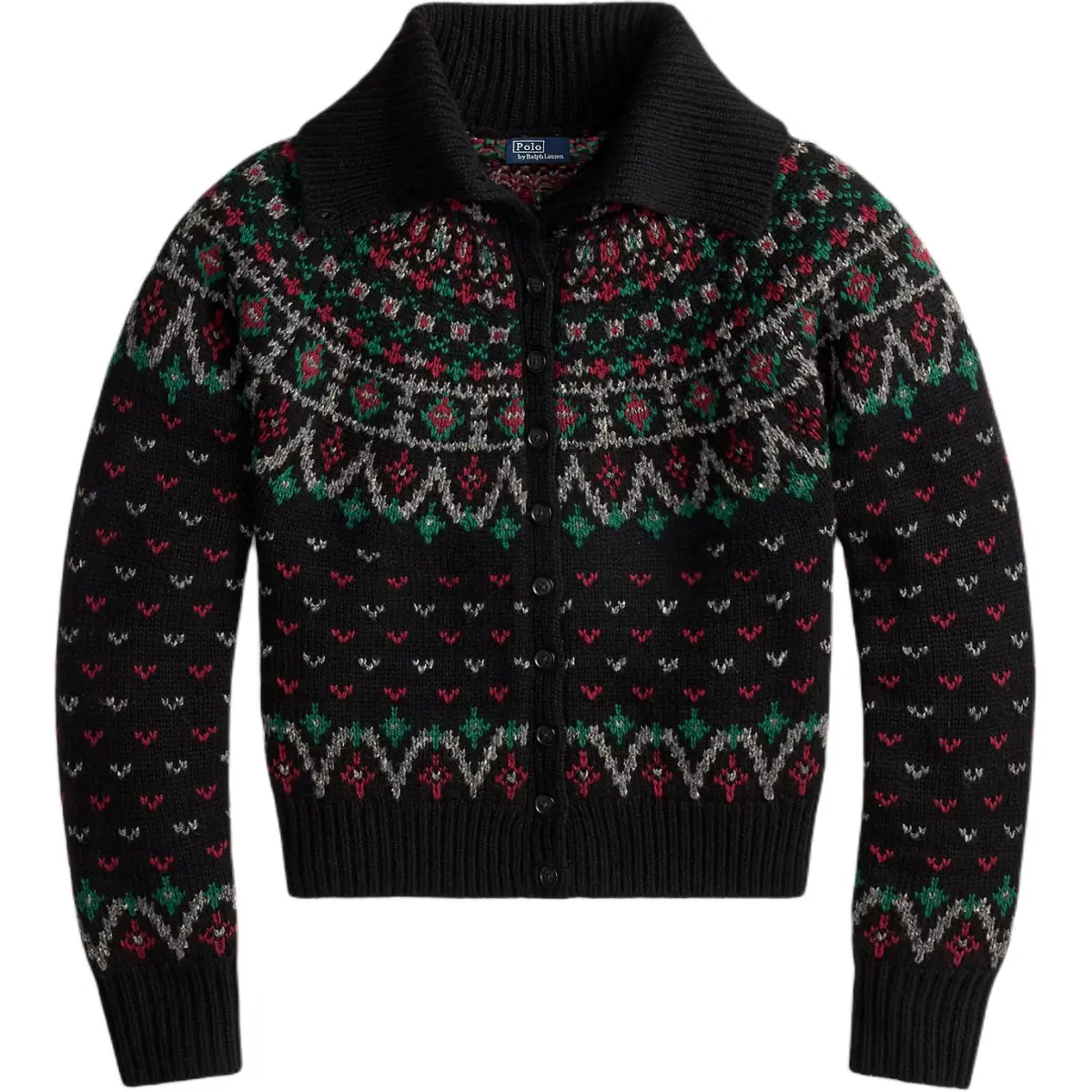 Polo Ralph Lauren FW25 Sweater Loose Fit Women's Black Multicolor