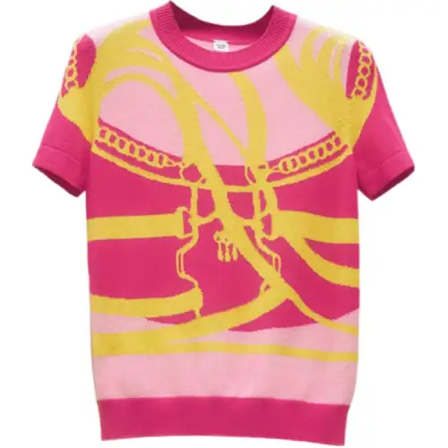 HERMES SS22 Knitwear Women's Ginger Yellow