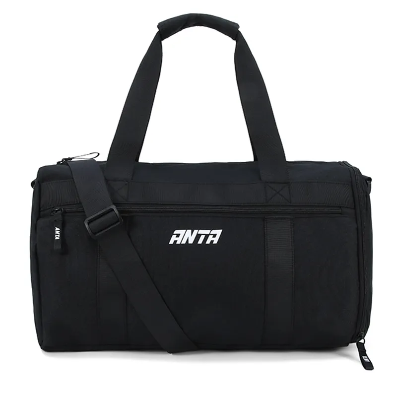 Anta Fabric Gym Bag Regular Unisex Classic Black/Twilight Gray/Violet