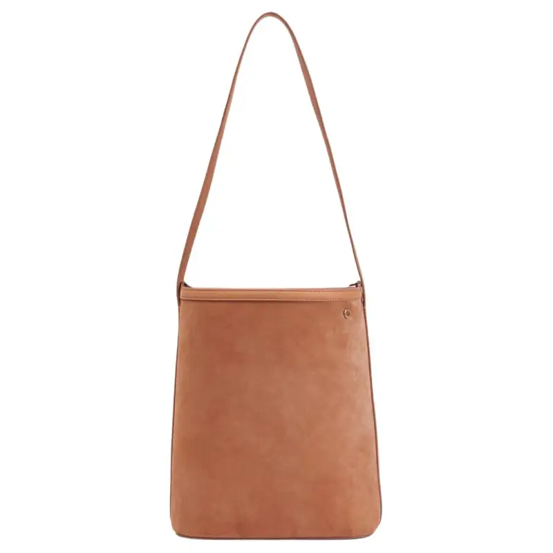 Loro Piana Suede Bucket Bag, Handbag, Shoulder Bag Women's Light Brown