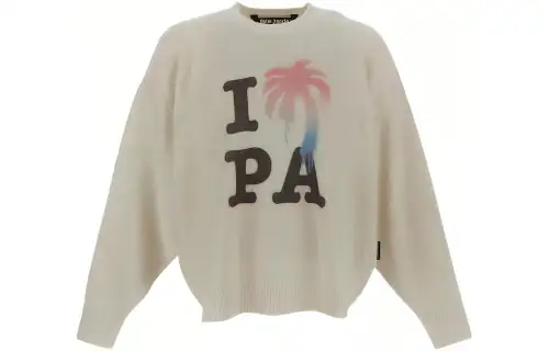 PALM ANGELS I Love Pa Crewneck Knit Jumper