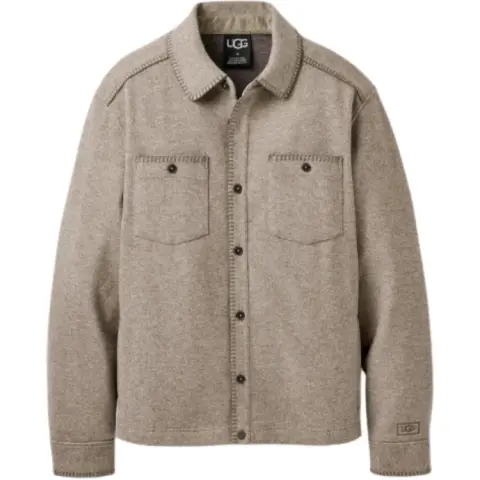 UGG Jackets Men's Gray Lapel Moderate Straight Fit