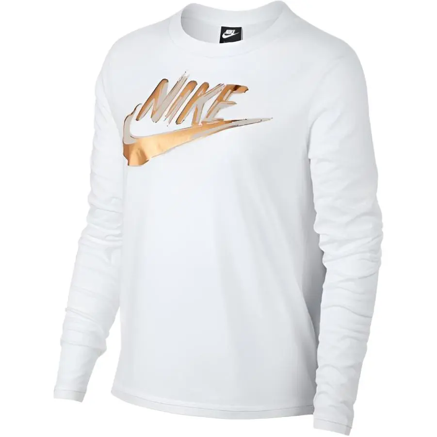 Nike Drop Shoulder Sleeve T Shirt Women's White