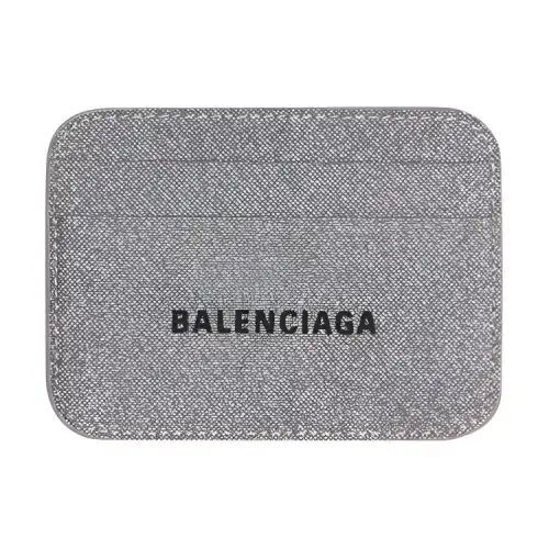 Balenciaga Glitter Cash Card Holder 4 Slot Grey