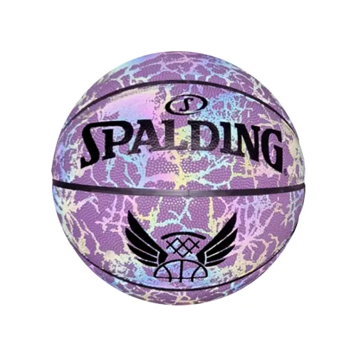 SPALDING Spalding, polyurethane basketball light watch, purple retroreflective gift box for men and women, 7 size