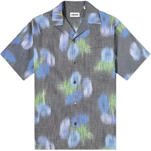 KENZO Shirts Men's Green Lapel Moderate Other