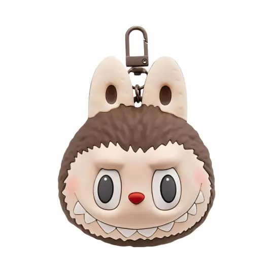 POP MART Silicone Earphone Case Unisex Brown