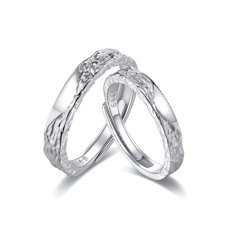KADER Rings Unisex Silver White, Box Good Luck