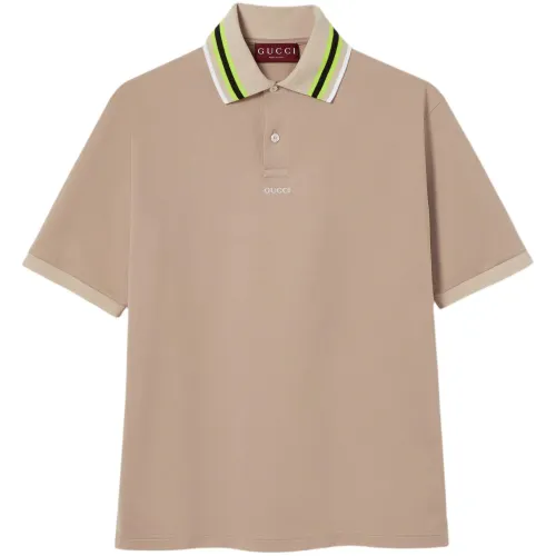 GUCCI Cotton Embroidery Polo