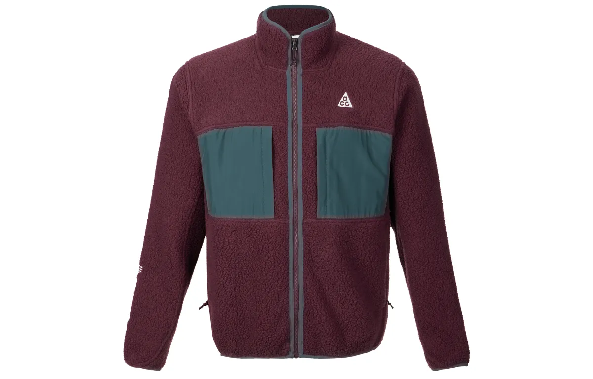 Nike ACG Jackets Men's Dark Red Stand Collar Moderate Other