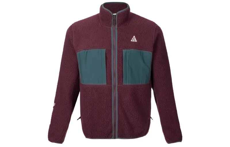 Nike ACG Jackets Men's Dark Red Stand Collar Moderate Other