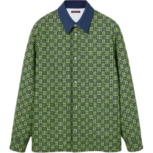 GUCCI Gg Gingham Cotton Wool Jacket