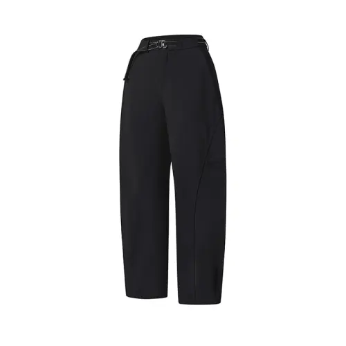 FILA Casual Pants Women's Pitch Black Moderate Straight Fit Pants