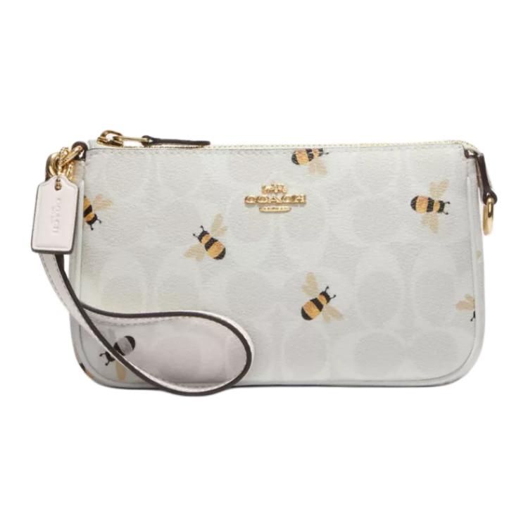 COACH Nolita PVC Pochette, Shoulder Bag, Clutch Small Women's White