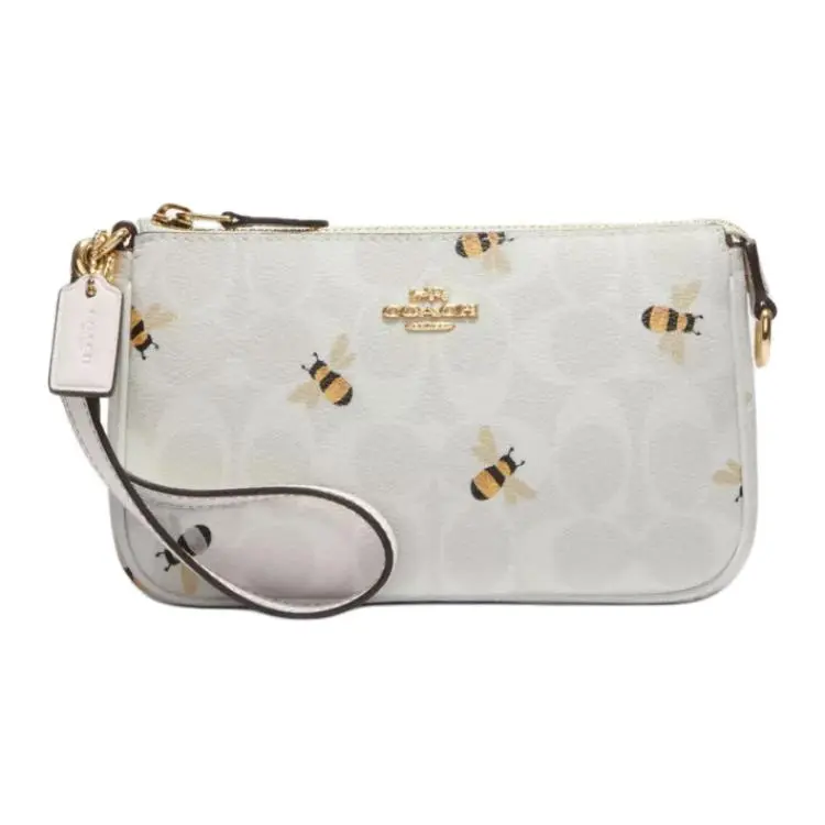 COACH Nolita PVC Pochette, Shoulder Bag, Clutch Small Women's White