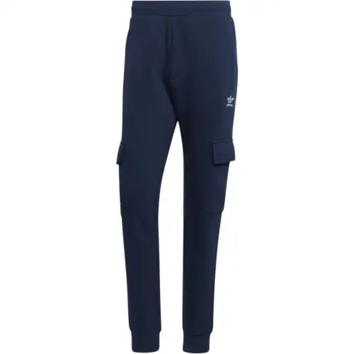 Adidas Originals Knitted Sweatpants Men's Marine Blue Moderate Cuffed Pants