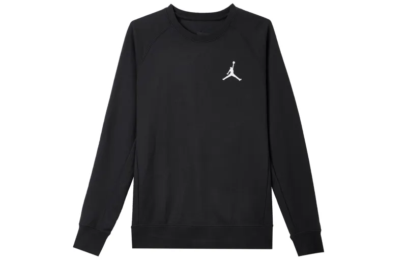 Jordan Sweatshirts Men's Black Crew Neck Moderate Regular