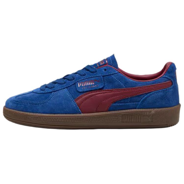 PUMA Palermo Breathable German Army Trainers Unisex Blue Red