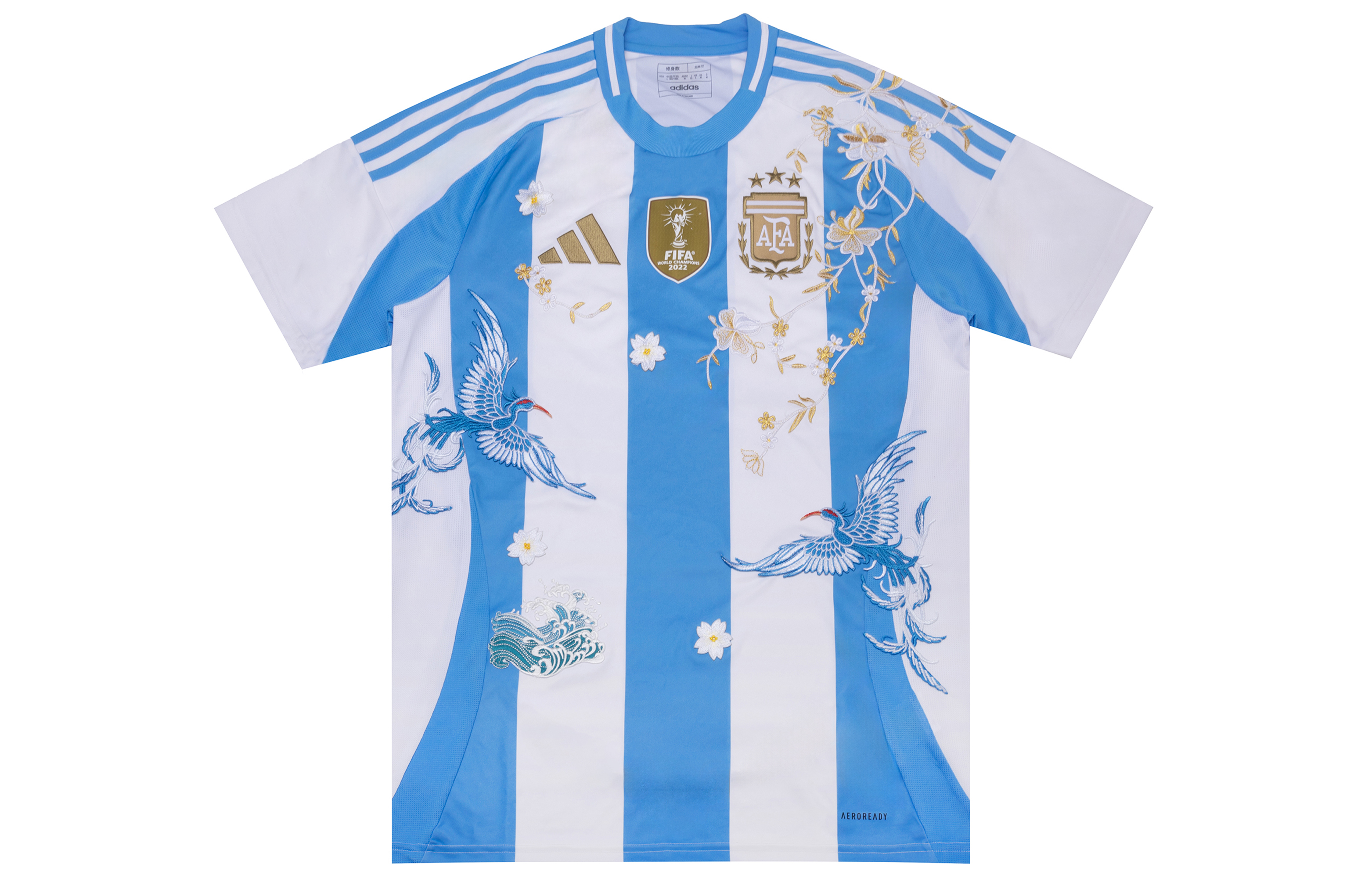 Adidas Soccer Jerseys Unisex Blue With White Lettering Moderate Straight Fit