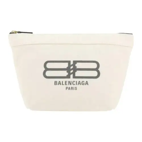 Balenciaga Cotton Clutch Women's White