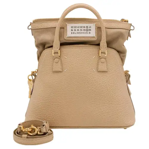 Maison Margiela Leather Crossbody Bag, Shoulder Bag, Handbag Women's Brown