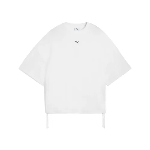 PUMA DARE To T Shirts Women's White Crew Neck Moderate